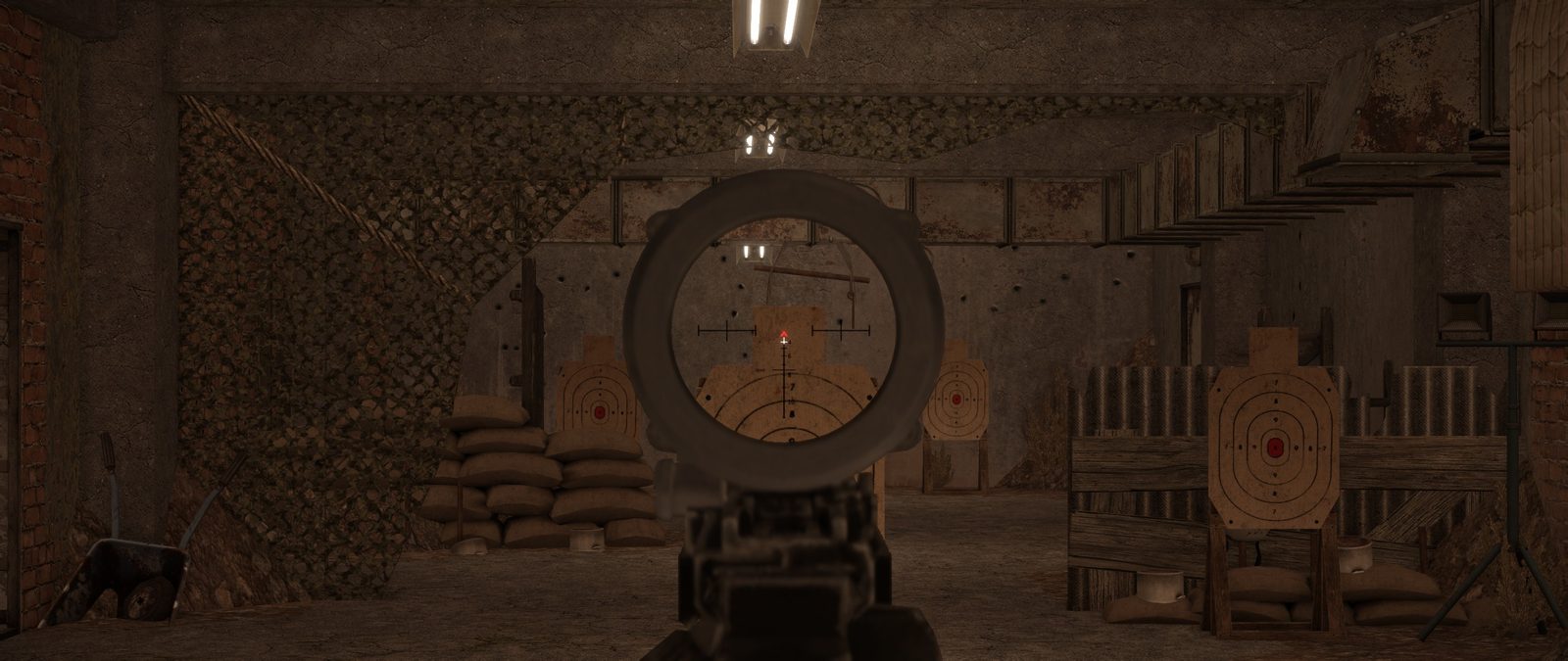 Прицел оптический Trijicon ACOG - вид через прицел